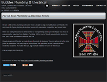 Tablet Screenshot of bubbles-plumbing.com